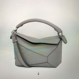 Small Loewe puzzle bag in soft grained calfskin